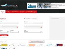 Tablet Screenshot of ca.asianairfares.com