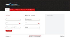 Desktop Screenshot of nz.asianairfares.com