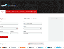 Tablet Screenshot of nz.asianairfares.com